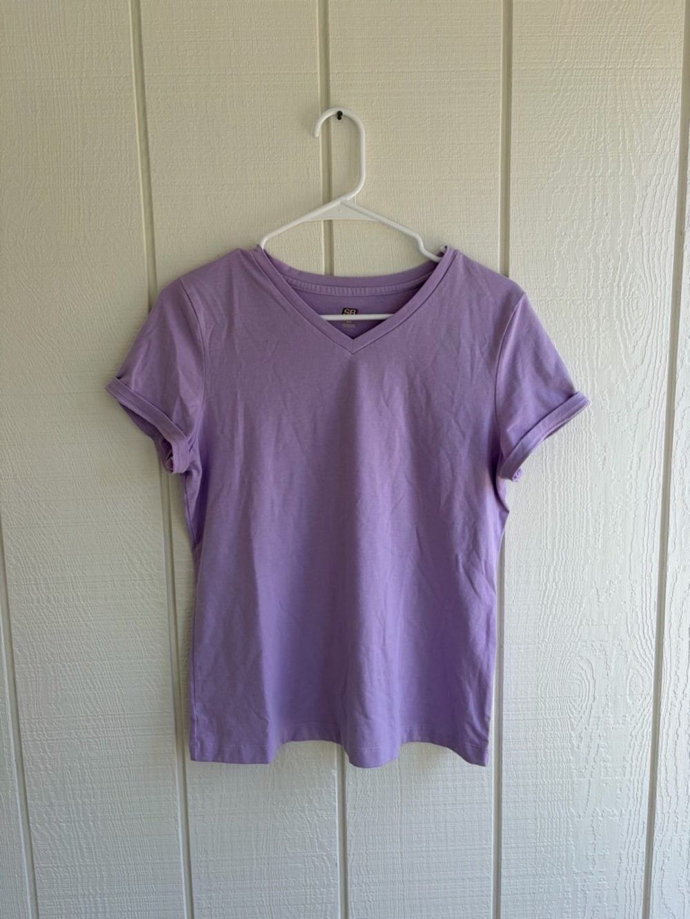 Everyday V-Neck Short Sleeve Tee in Lavender